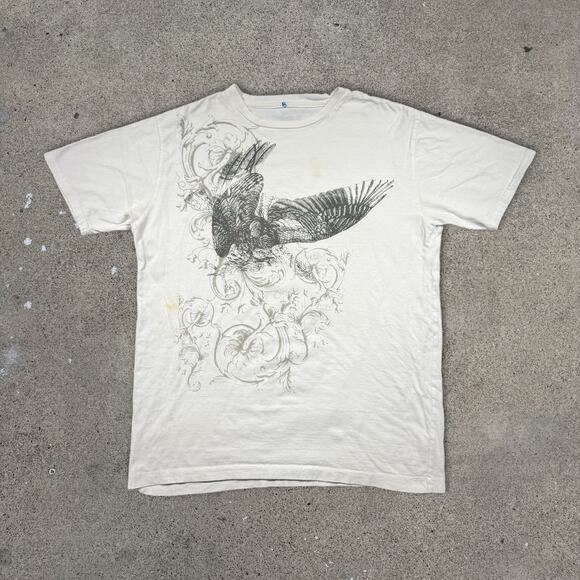 Vintage Y2K Grunge Goth Affliction Style Tee Vines Eagle Jesse Pinkman Size L/XL - Picture 2 of 8